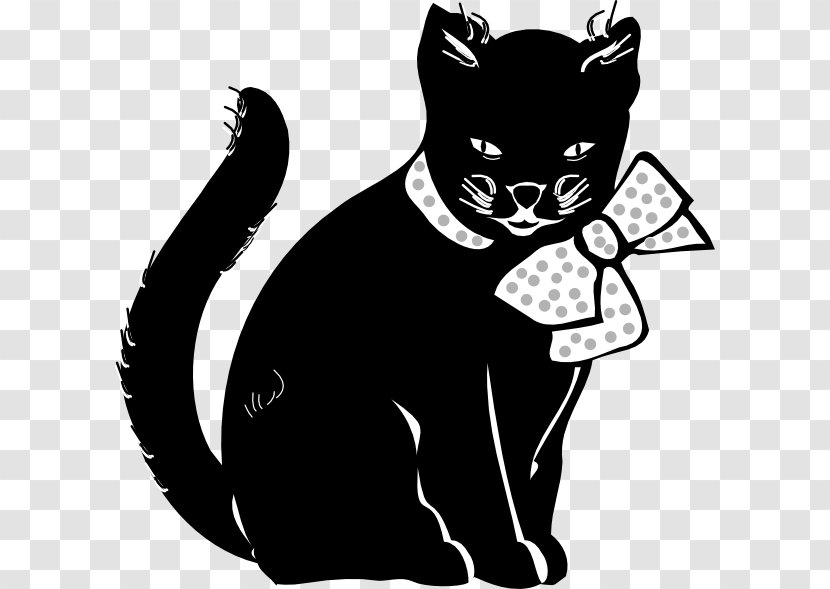 Black Cat Clip Art - Dog Like Mammal - Mink Clipart Transparent PNG