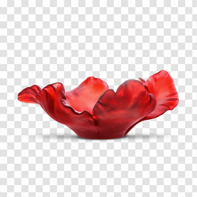Daum Vase Lead Glass Art - Red Transparent PNG