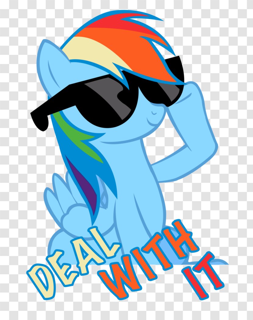 Rainbow Dash Rarity Sunglasses - Fictional Character - Deal With It Transparent PNG