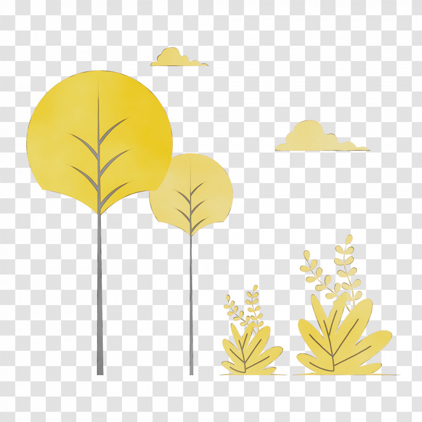 Leaf Yellow Tree Text Science Transparent PNG