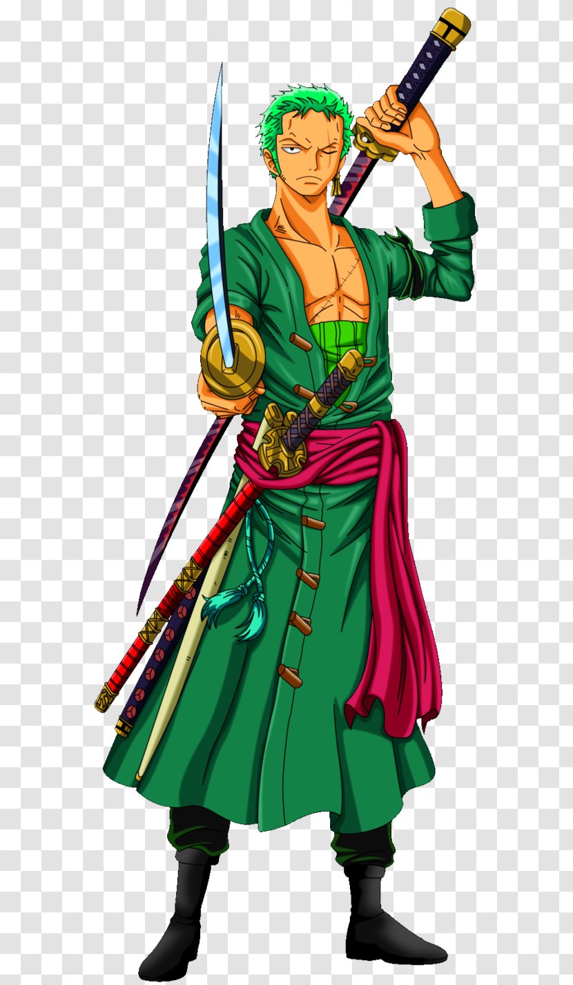 Roronoa Zoro Zorro DeviantArt One Piece Running Gecko - Watercolor Transparent PNG