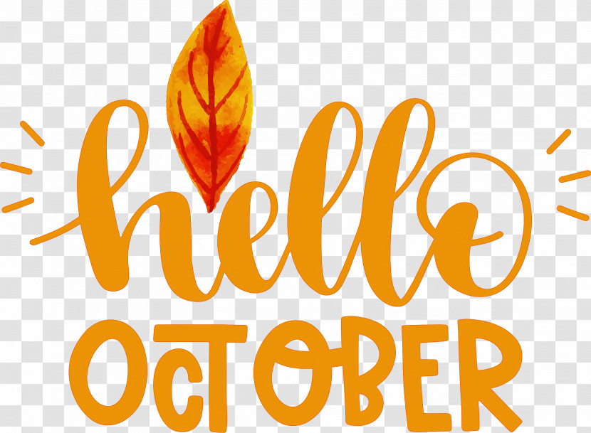 Hello October October Transparent PNG