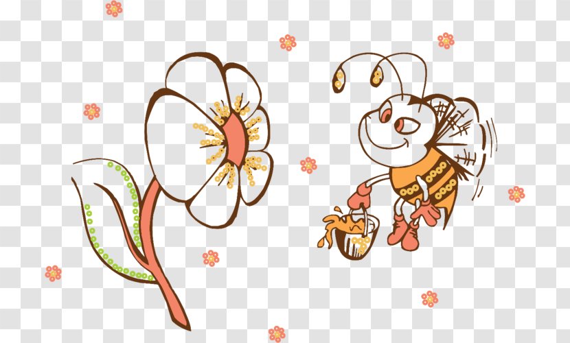 Bee Drawing Desktop Wallpaper Clip Art - Frame Transparent PNG