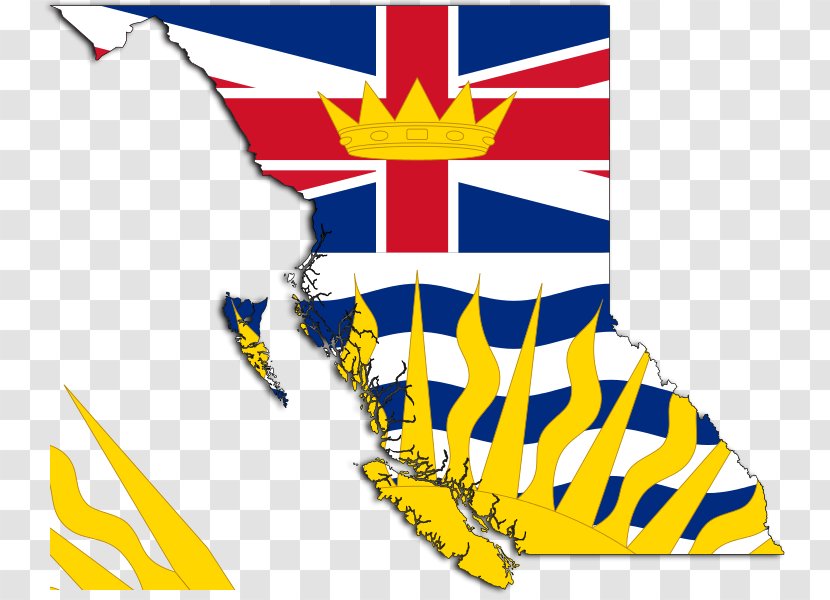 Flag Of British Columbia Canada Coat Arms - Wing Transparent PNG