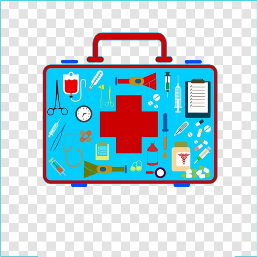 Medicine First Aid Kit Health Care - Technology - Cartoon Medical Suitcase Creative Transparent PNG