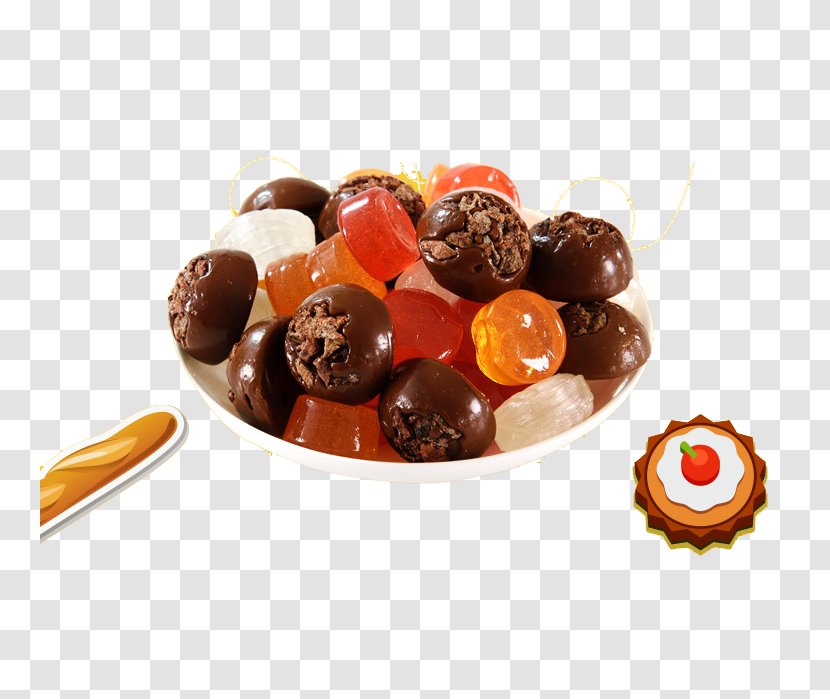 Chocolate Truffle Balls Praline Candy - Combination Transparent PNG