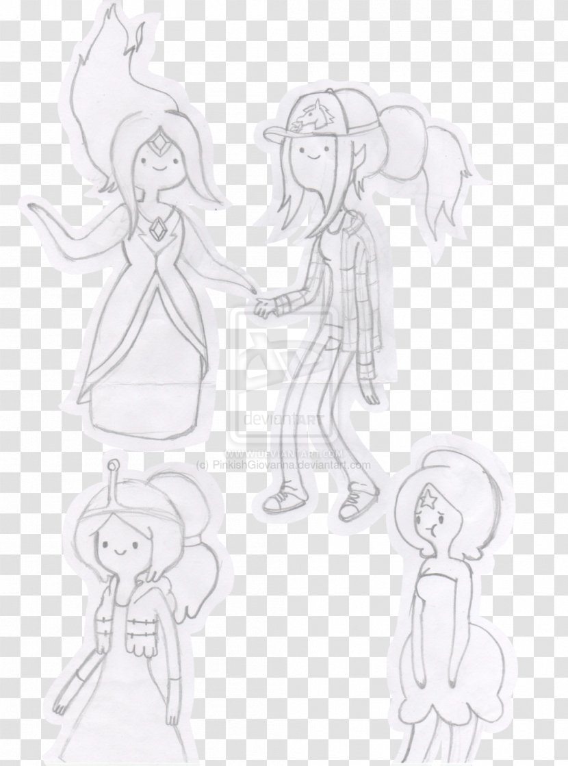 Sketch Human Drawing Illustration Cartoon - Adventure Time Girls Transparent PNG