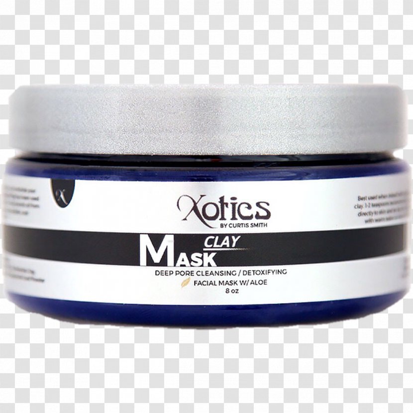 Cream Cobalt Blue Clay Mask Transparent PNG