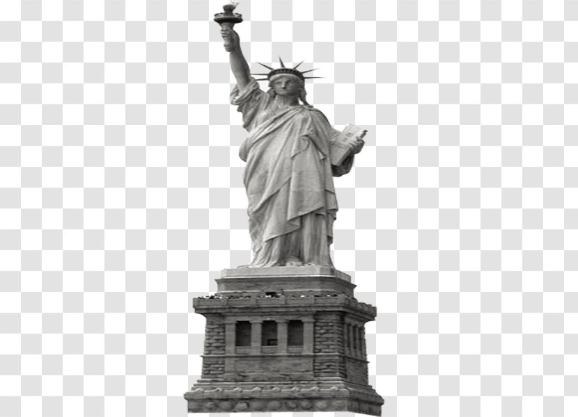 Statue Of Liberty Eiffel Tower New York Harbor Wallpaper - Frxe9dxe9ric Auguste Bartholdi Transparent PNG