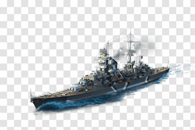 German Cruiser Prinz Eugen World Of Warships Tanks Battleship Tirpitz Admiral Hipper-class - Warship - Dreadnought Transparent PNG