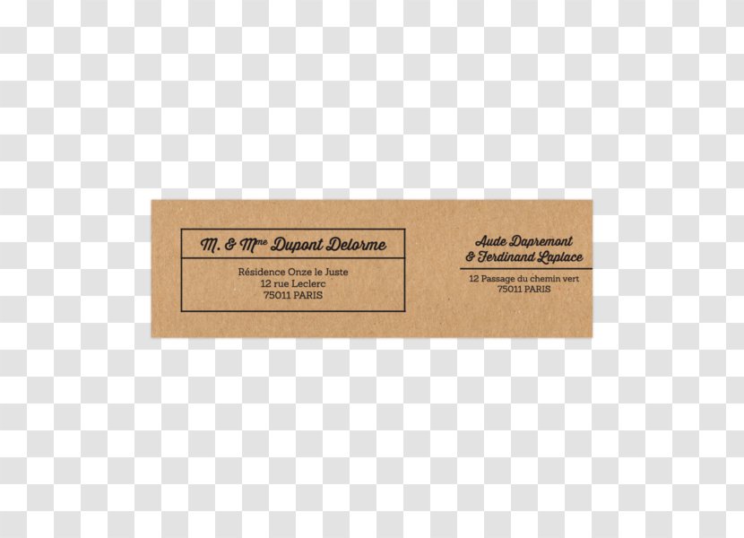 Post-it Note Text Marriage Label Envelope - Kraft Paper Transparent PNG