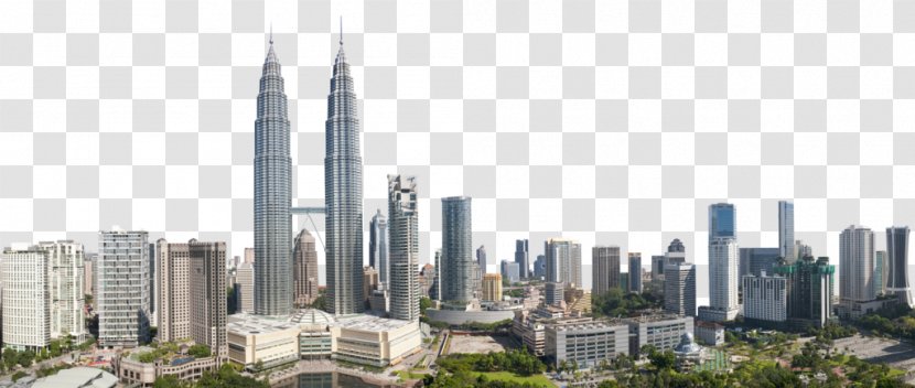 Petronas Towers Skyscraper Burj Khalifa International Commerce Centre Travel - Cityscape Transparent PNG