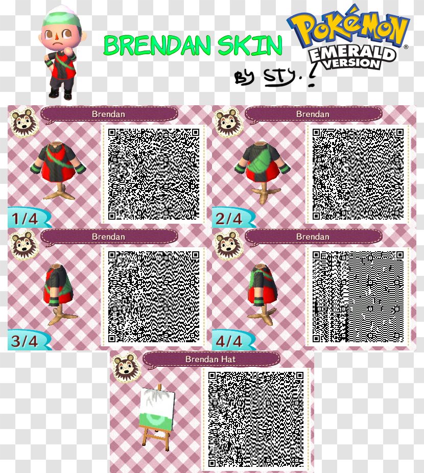 Animal Crossing: New Leaf Happy Home Designer Video Game QR Code Nintendo 3DS - Clothing - Crossing Transparent PNG