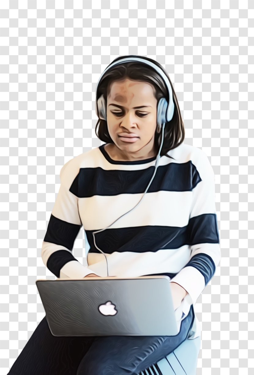 Woman Cartoon - Audio Equipment - Hearing Call Centre Transparent PNG