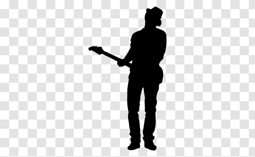 Guitarist Silhouette Vexel Bass Guitar - Standing - Of The Elderly Transparent PNG