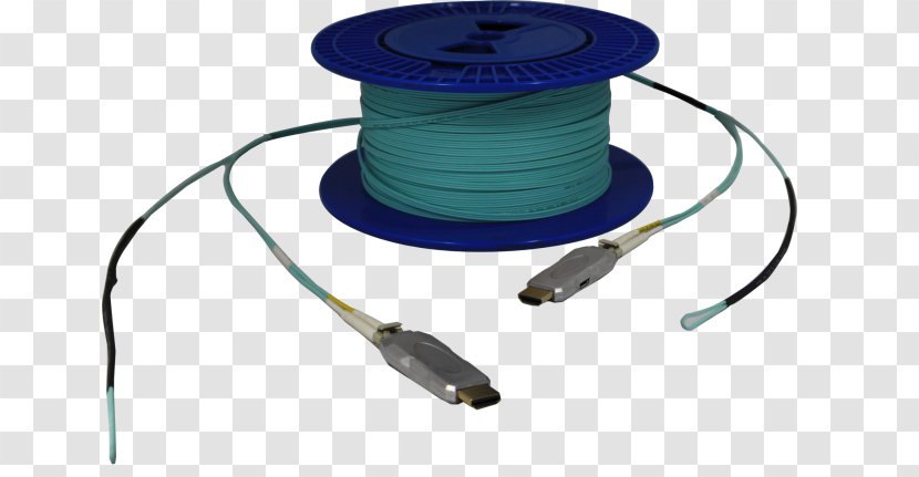 Electrical Cable Multi-mode Optical Fiber HDMI Wire - Fibra Optica Transparent PNG