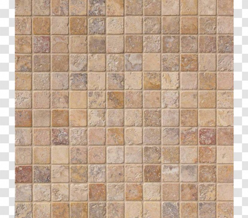 Tile Travertine Mosaic Stone Floor - Kitchen Transparent PNG