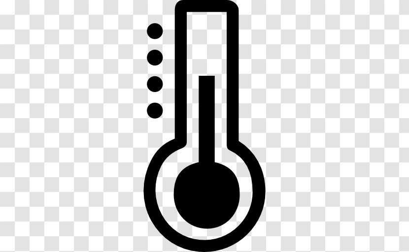 Thermometer - Symbol - Black And White Transparent PNG