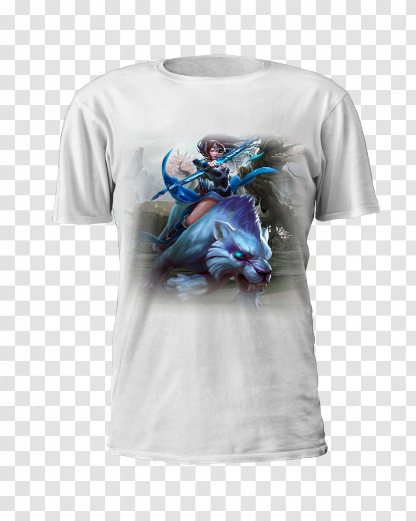 T-shirt Hoodie Clothing Blouse - T Shirt - Dota 2 Mirana Transparent PNG