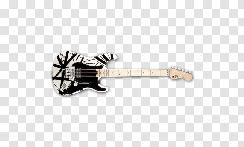 Electric Guitar EVH Striped Series Musical Instruments Frankenstrat - Plucked String Transparent PNG