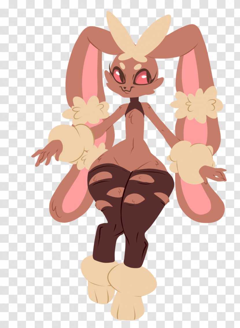 Rabbit Lopunny Pokémon Drawing Image - Flower - Oh Boy Here We Go Transparent PNG