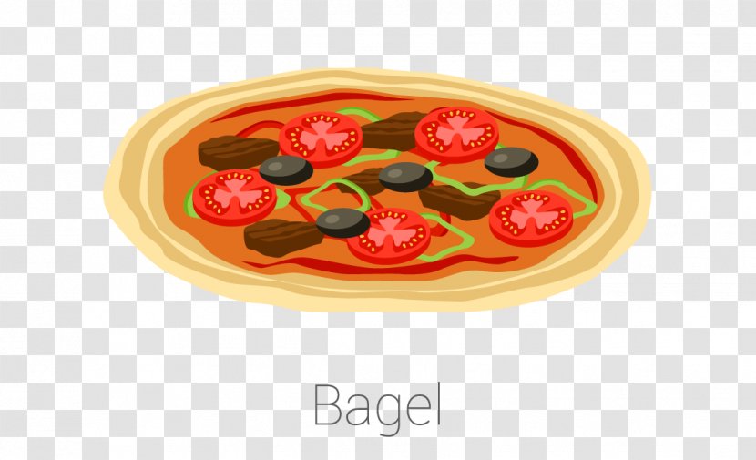 Bagel Dish Euclidean Vector Icon - Pizza - Bagels Material Transparent PNG