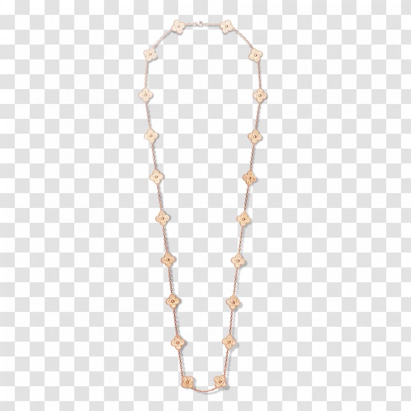 Necklace Van Cleef & Arpels: Alhambra Earring Jewellery - Chain Transparent PNG