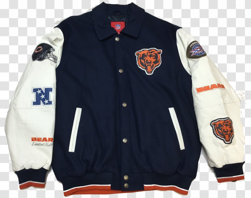 Jacket Outerwear Uniform Sleeve Textile - Sport - Chicago Bears Transparent PNG