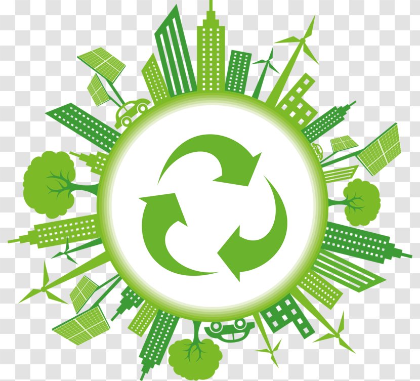 Circular Economy Building Recycling Illustration - Zero Waste - Loop Flag Transparent PNG