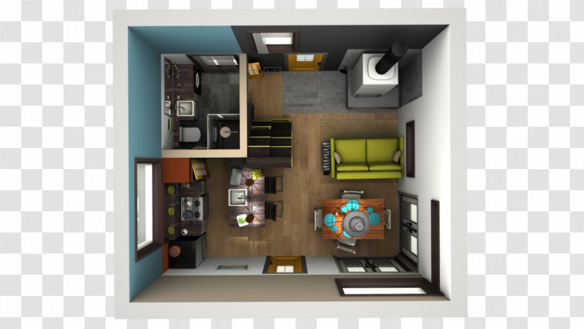 Shelf Tiny House Movement Loft Plan - Storey - Apartment Floor Plans 3d Transparent PNG