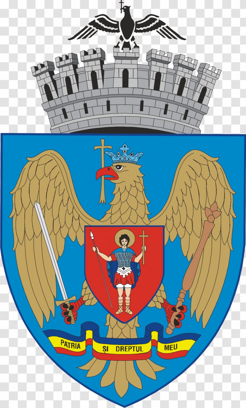 Coat Of Arms Bucharest Mayor Romania - Emblem - StemA Transparent PNG