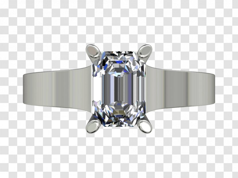 Silver Body Jewellery - Gemstone - Model Transparent PNG