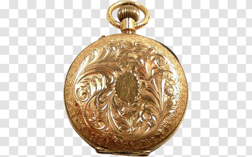 Pocket Watch Gold Victorian Era Silver - Engraving Transparent PNG