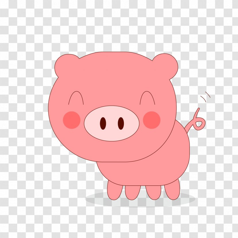Porky Pig Domestic Cartoon - Tree - Cute Vector Transparent PNG