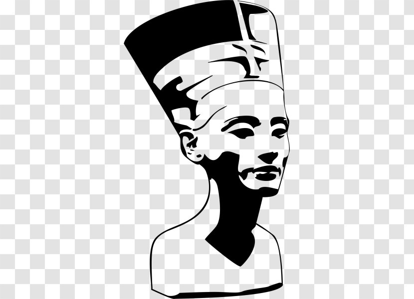 Nefertiti Bust Drawing Royalty-free - Monochrome Transparent PNG