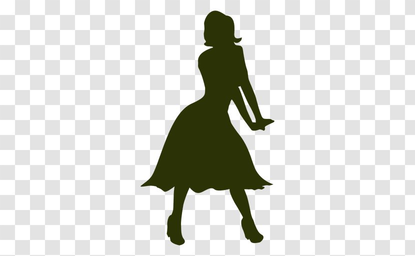 Silhouette Female - Grass Transparent PNG