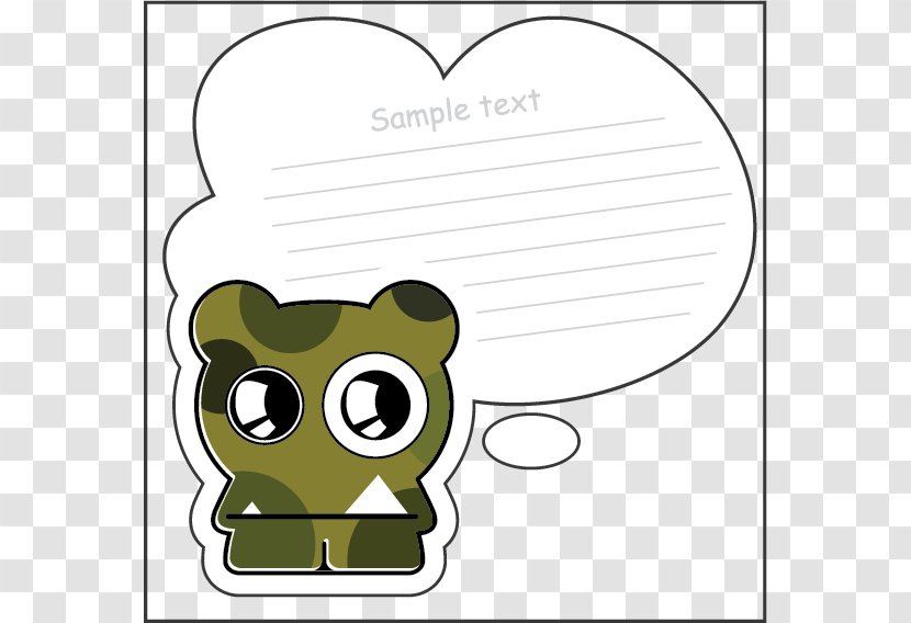 Cartoon Monster Clip Art - Cute Tag Transparent PNG