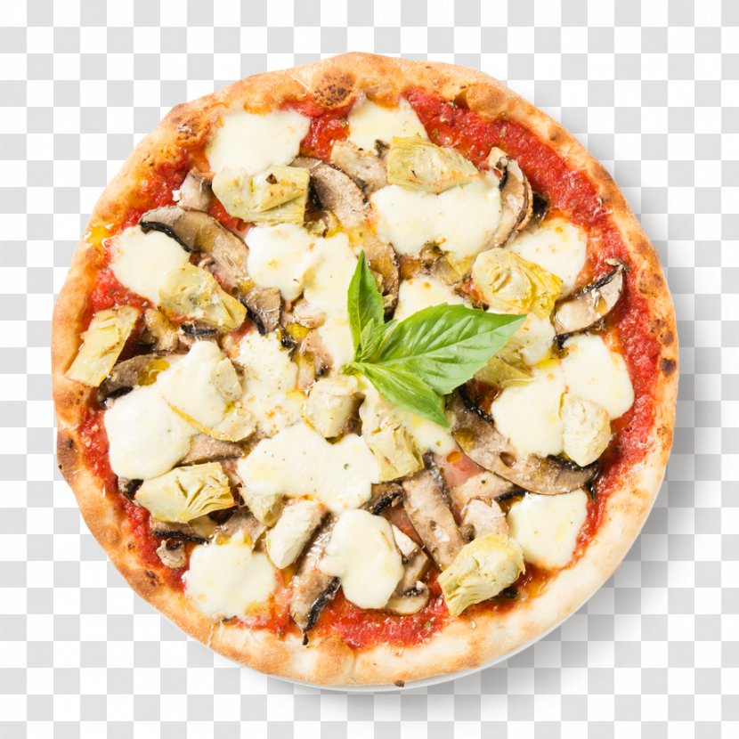 California-style Pizza Sicilian Margherita Vegetarian Cuisine - Recipe Transparent PNG
