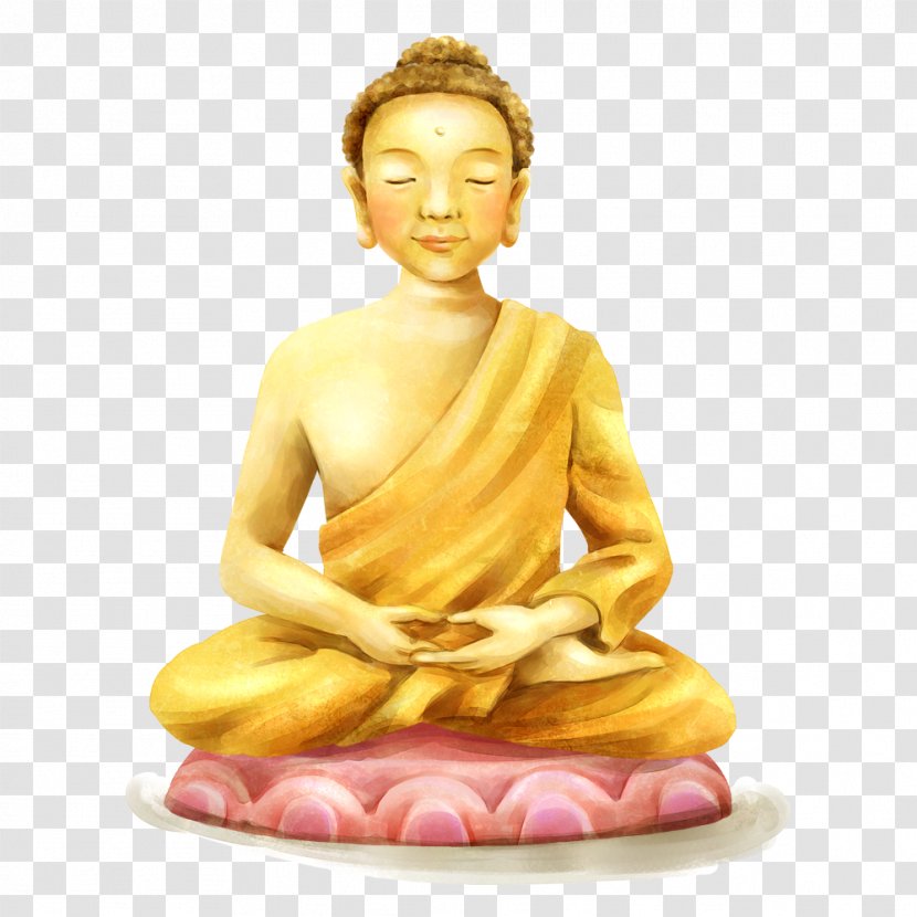 Gautama Buddha Buddhism Heart Sutra Buddhahood Buddhist Meditation - Karma - Golden Transparent PNG
