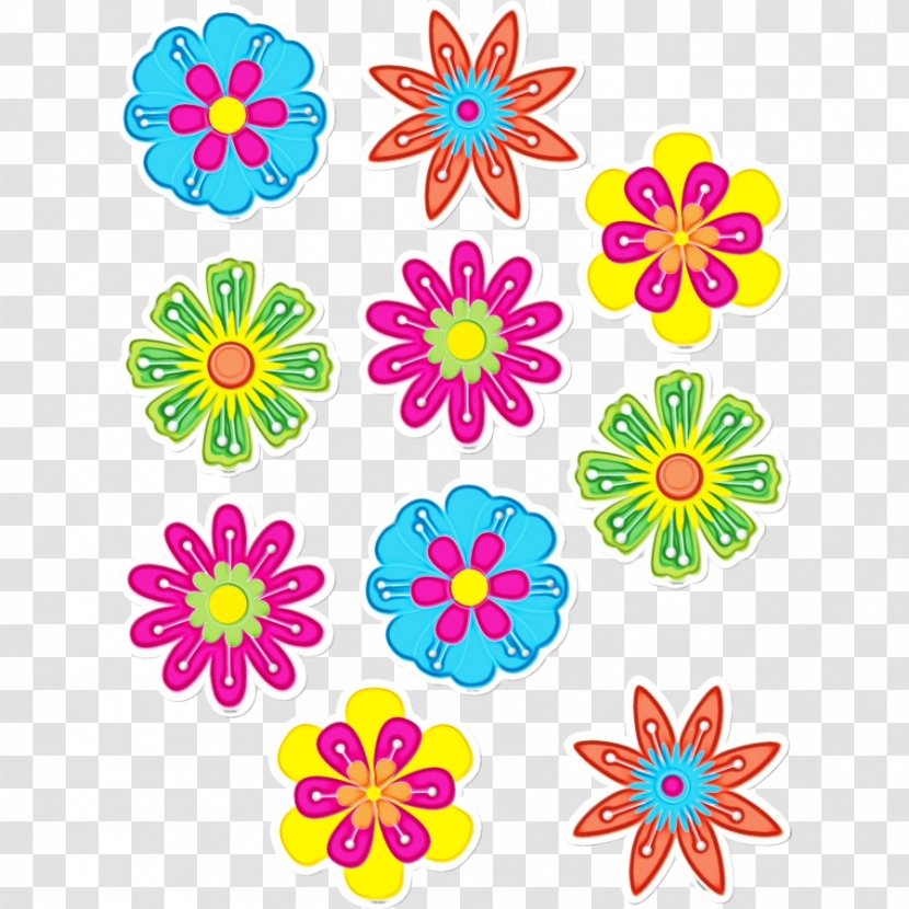 Watercolor Flower Background - Wildflower - Sticker Transparent PNG