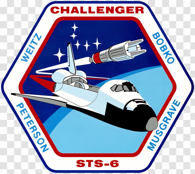 STS-6 STS-51-L STS-51-F STS-1 Space Shuttle Program - Airplane - Nasa Transparent PNG
