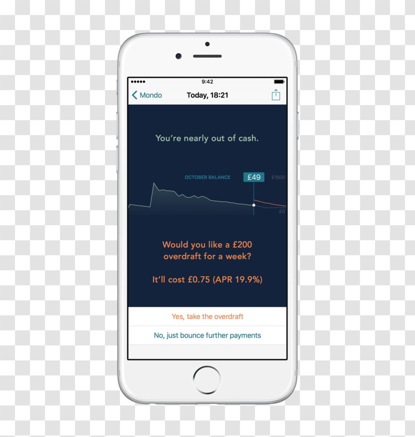 Smartphone Bank Monzo Overdraft Mobile App - Election Flyers Transparent PNG