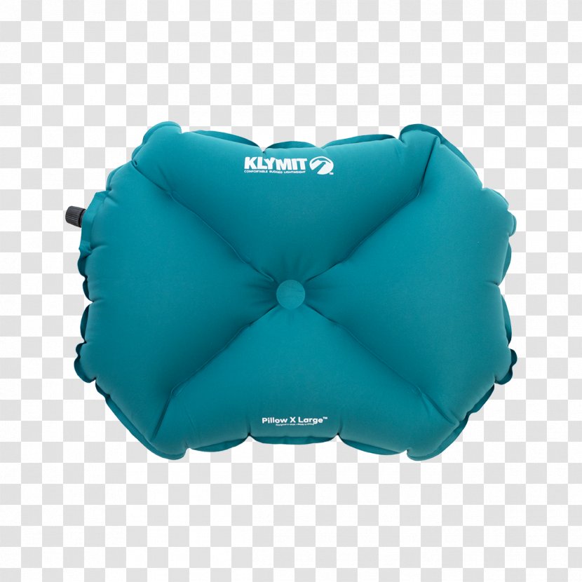 Pillow Camping Bed Inflatable Sleeping Mats - Aqua Transparent PNG