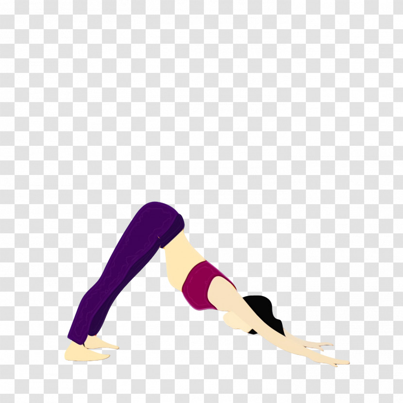 Yoga Sportswear Purple Stretching Transparent PNG