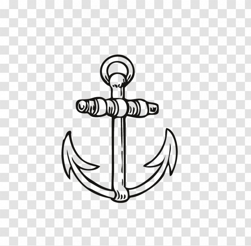 Anchor Drawing Ship Clip Art - Hand-painted Transparent PNG