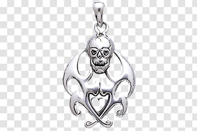 Locket Charms & Pendants Skull Jewellery Necklace - Flame Pursuit Transparent PNG