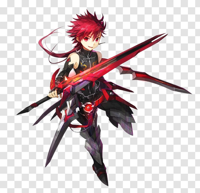 Elsword Video Game Character - Silhouette - Sword Transparent PNG