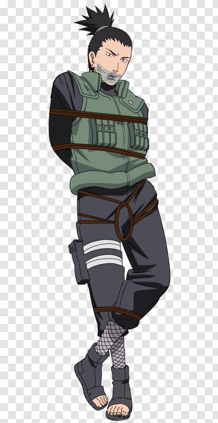 Cartoon Character Fiction Uniform - Silhouette - Shikamaru Nara Transparent PNG