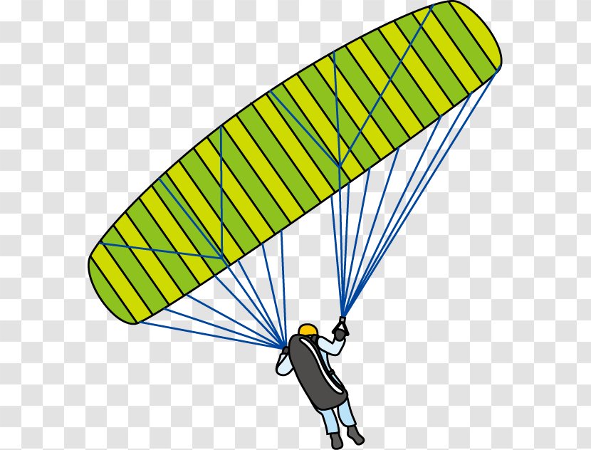 Hang Gliding Air Sports Paragliding Recreation Clip Art - Yellow Transparent PNG