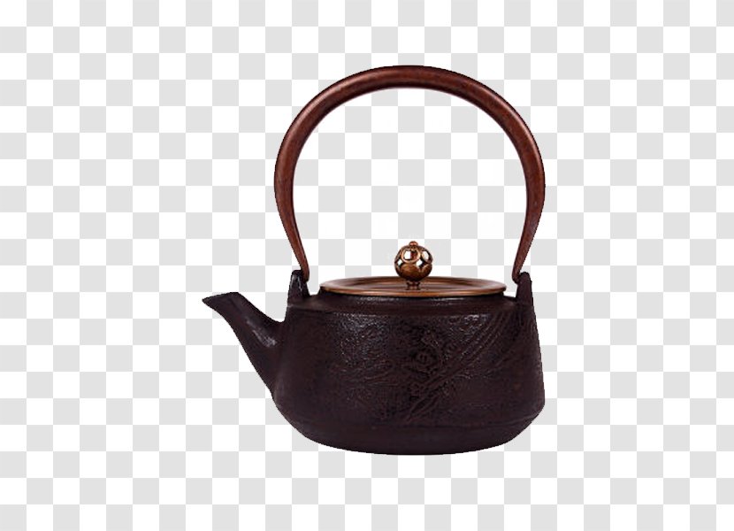 Teapot Iron Kettle - Teaware - Japanese Old Lid Copper GantryBroccoli Transparent PNG